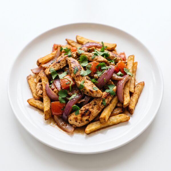 TALLARIN SALTADO DE POLLO