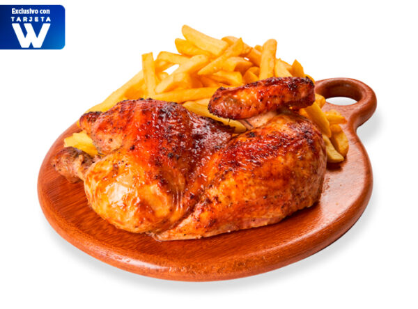 1/4 POLLO + ANTICUCHO